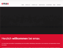 Tablet Screenshot of emax-gr.ch